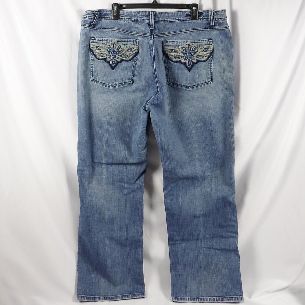 Seven 7 Premium Denim Jeans Size 22 Boot Cut Medium Wash - Picture 8 of 10